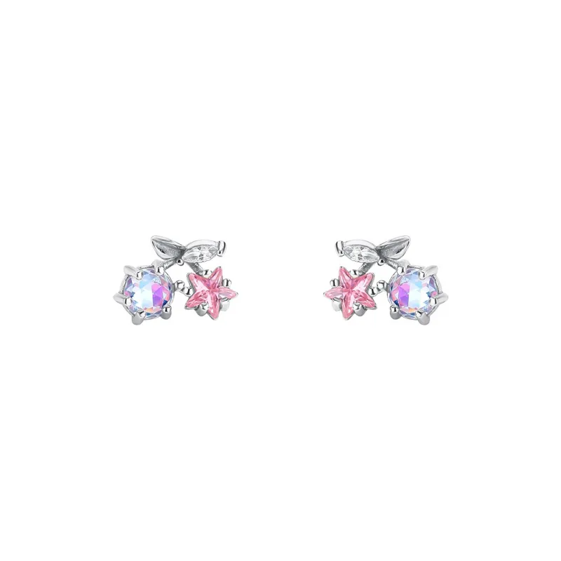 MONI JEWELLERY S999 Fine Silver Stud Earrings Women's-0