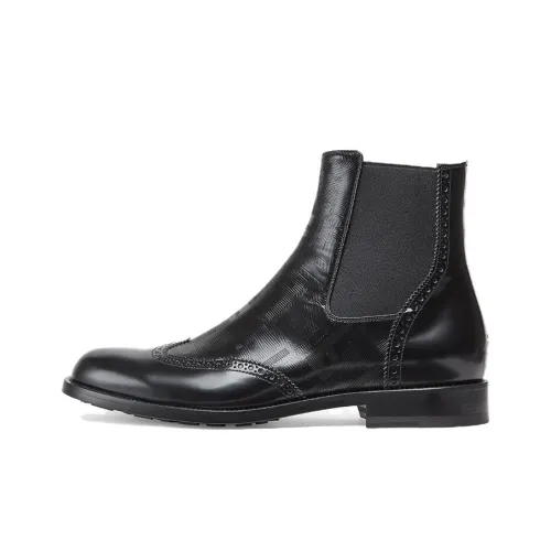FENDI O'Lock Ankle Length Chelsea Boots Men's Black