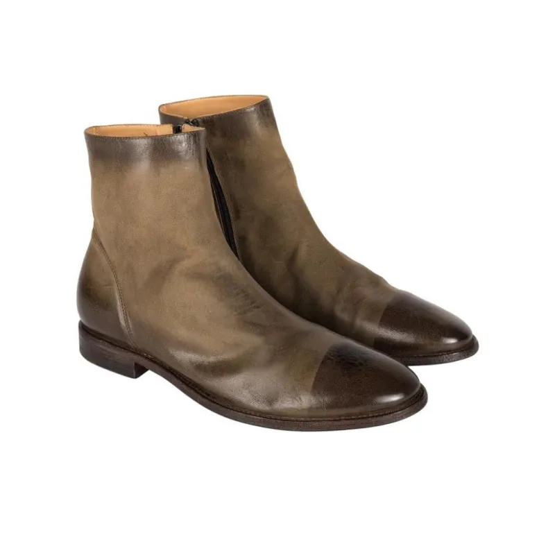 Alberto Fasciani Homer 89023 Ankle Boots Men's Army Green-2
