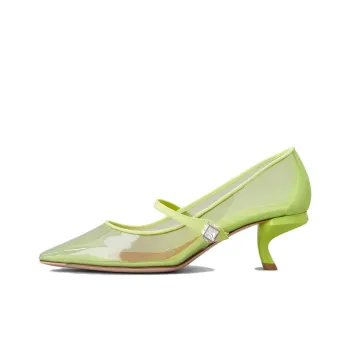 Roger Vivier Slim Heel High Heels 5.5cm Women's Neon Yellow