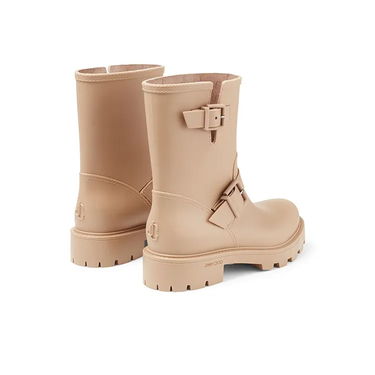 Jimmy Choo Yael Flat Biodegradable Rubber Rain Boots-3