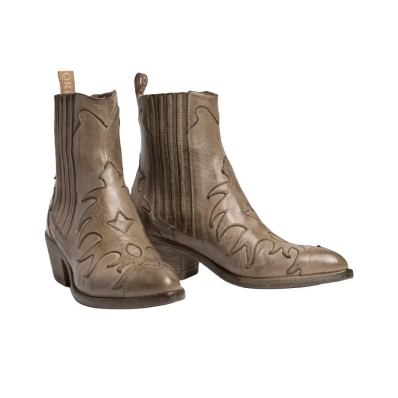 SARTORE Ankle Boots 4.5cm Women's Light Brown-3