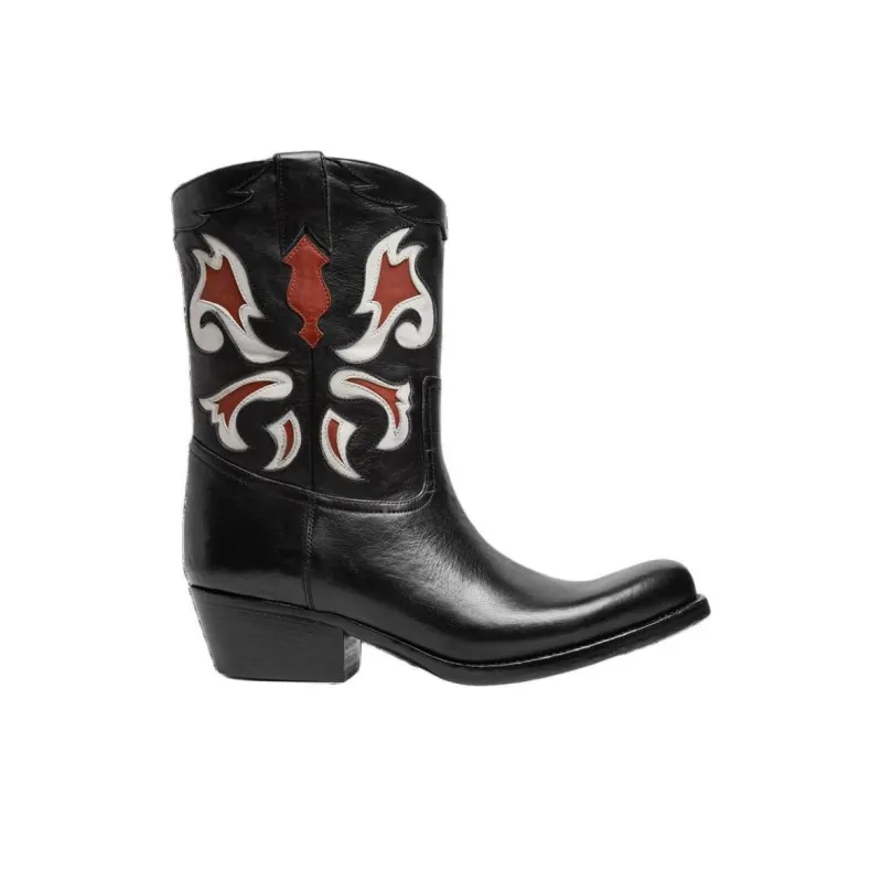 SARTORE Ankle Boots 4.5cm Women's Black-1