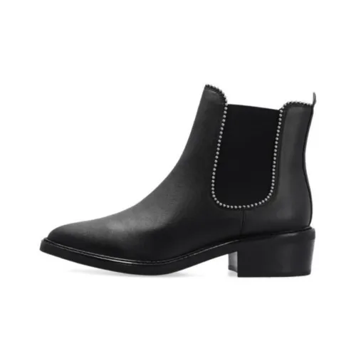 COACH Bowery Short Chelsea Boots 5cm Women's Black