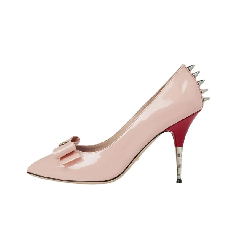 GUCCI Patent Leather Pump With Bow-0