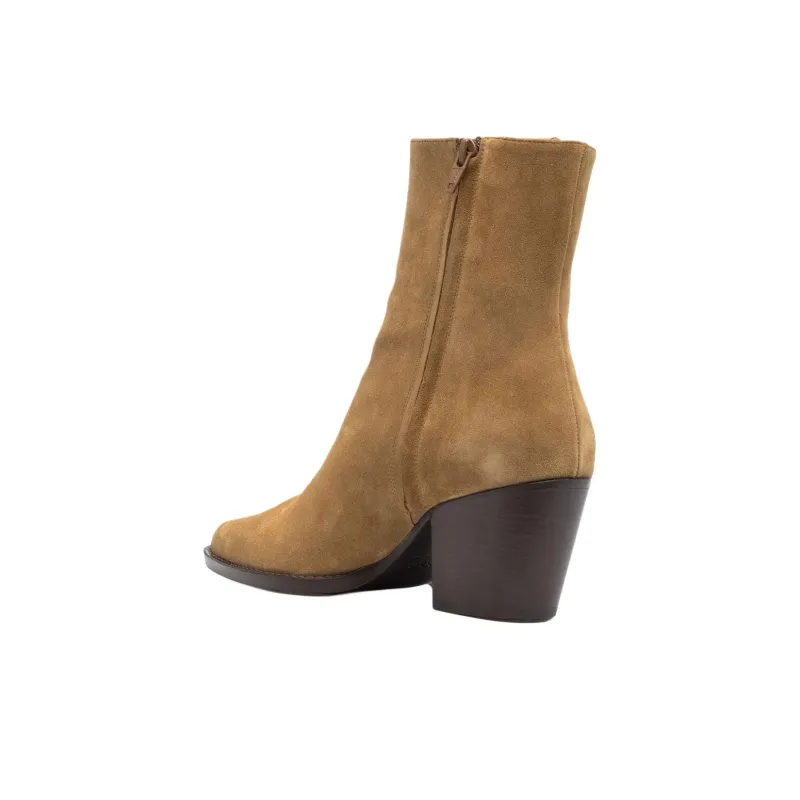 Maje Ankle Boots 6.5cm Women's Brown-3