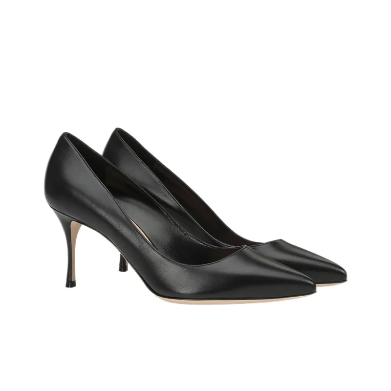 SERGIO ROSSI Godiva 75mm Polished-finish Pumps-1