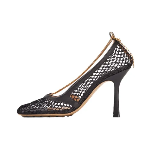 Bottega Veneta Stretch Slim Heel High Heels 9cm Women's Red