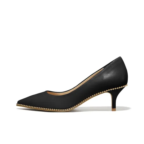 COACH Slim Heel High Heels 5.5cm Women's Black
