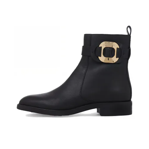 See By Chloé Logo-plaque Leather Boots