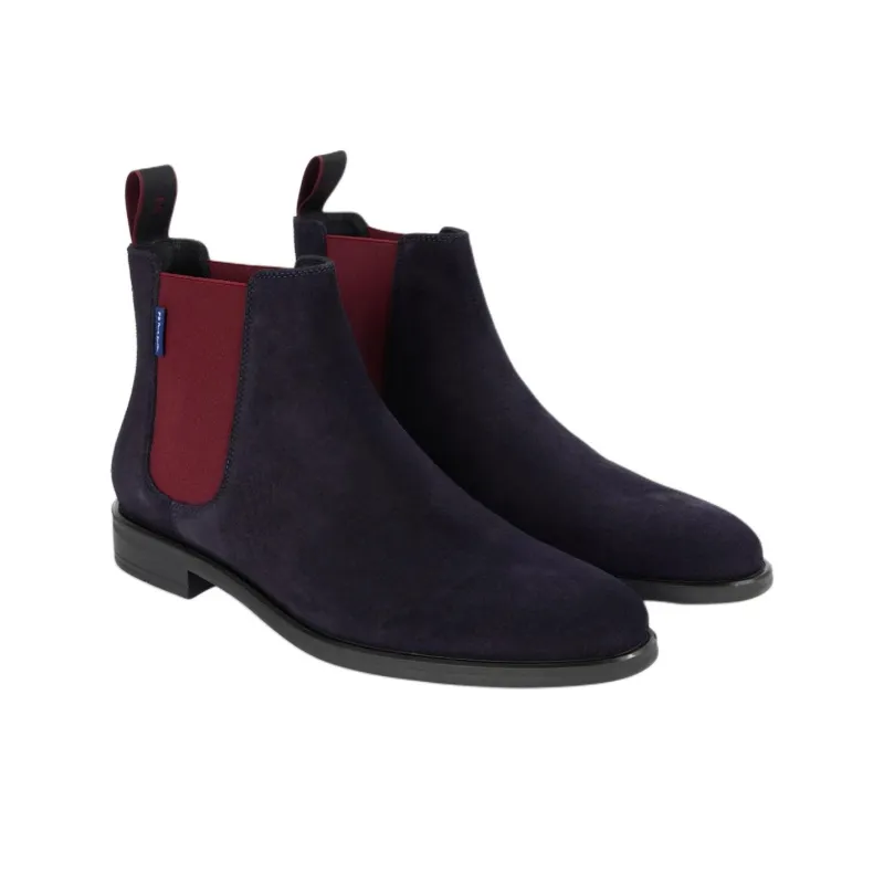 Paul Smith Cedric Short Chelsea Boots Men's Marine Blue-2