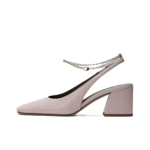 Maria Luca Ilaria Block Heel High Heels 6.5cm Women's Light Pink