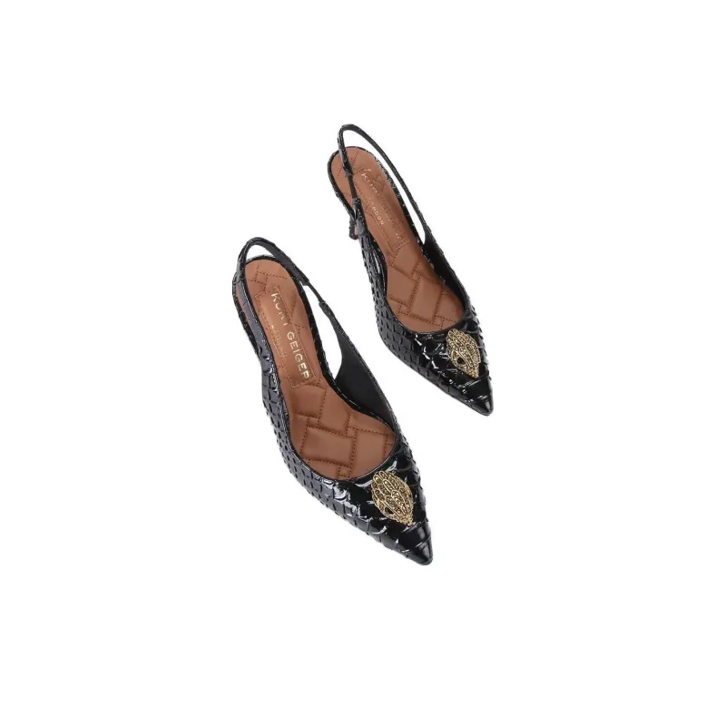 Kurt Geiger London Belgravia Slim Heel High Heels 8cm Women's Black-3
