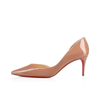 CL LUBOTING Iriza Slim Heel High Heels 7cm Women's Nude