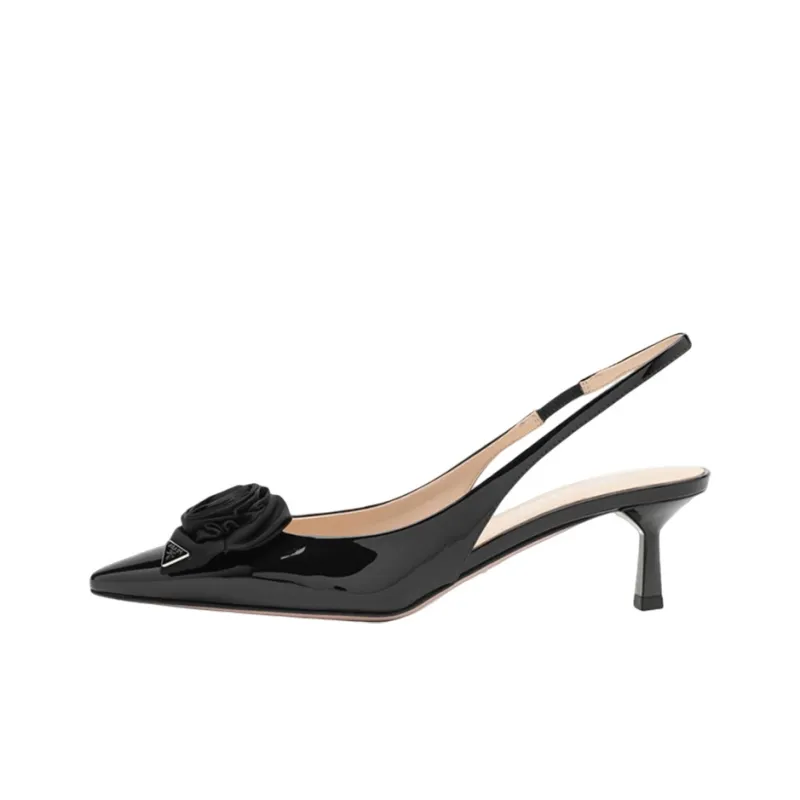 PRADA Slim Heel High Heels Women's Black-0