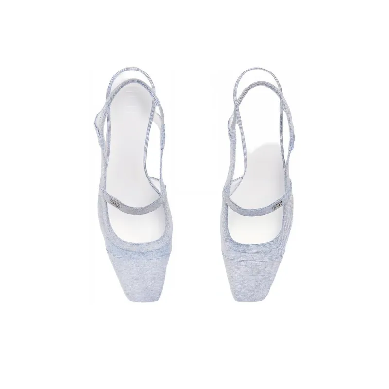 GCDS Lilit Chunky Heel High Heels 5cm Women's Light Blue-2