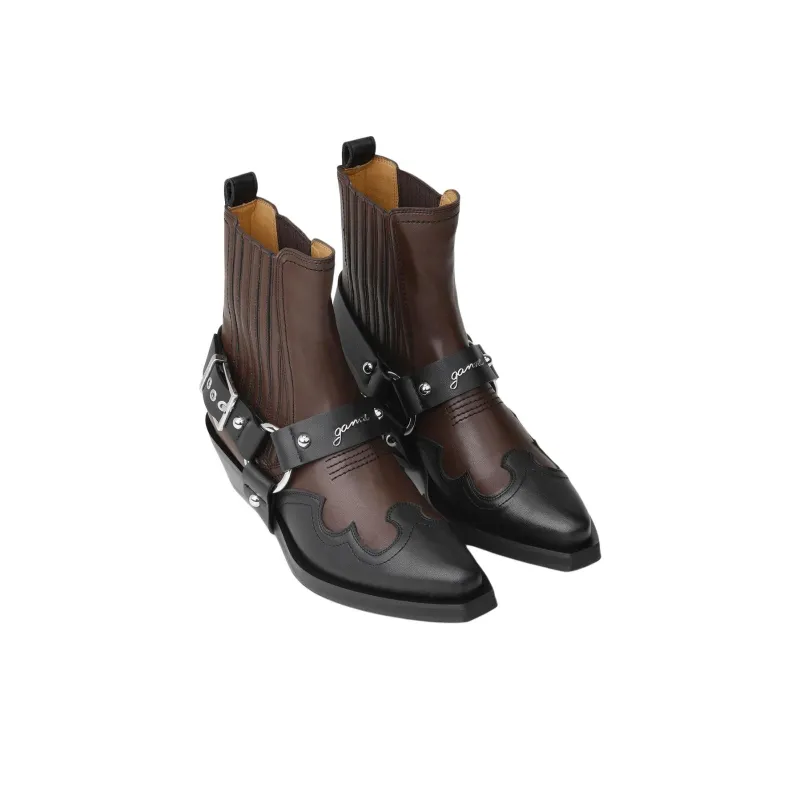 GANNI Low Cut Western Chelsea Boots Women's-2