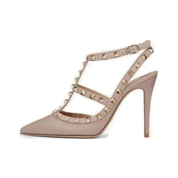 Valentino Slim Heel High Heels Women's Rose Gold