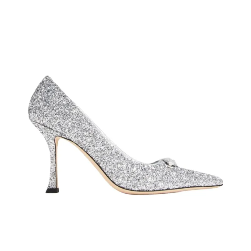 Jimmy Choo Ryker High Heels 7cm Women's Silver-1