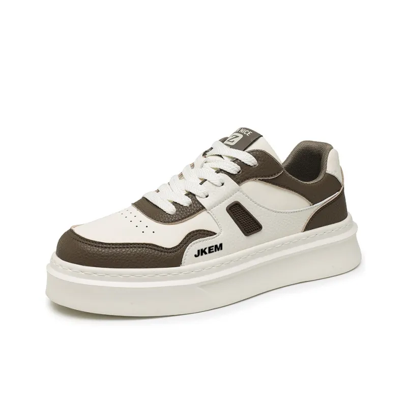 JKEM Slip-Resistant Cushioning Wear-Resistant Height Increasing Low-Top Skateboard Shoes Men's-1