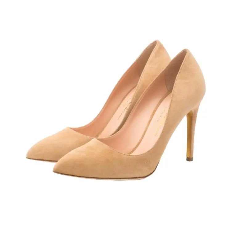 Rupert Sanderson Slim Heel High Heels 10cm Women's Sand-2