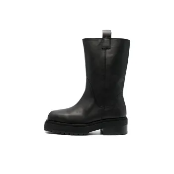 ECKHAUS LATTA Leather Stacked Boots Women's