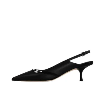 LOUIS VUITTON 6AM Slim Heel High Heels 5.5cm Women's Black