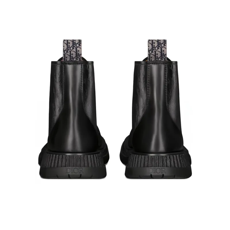 DIOR Buffalo Lace Up Ankle Boot 'DIOR Oblique Debossed - Black'-3