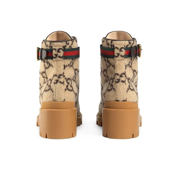 GUCCI GG Wool Ankle Boot-4
