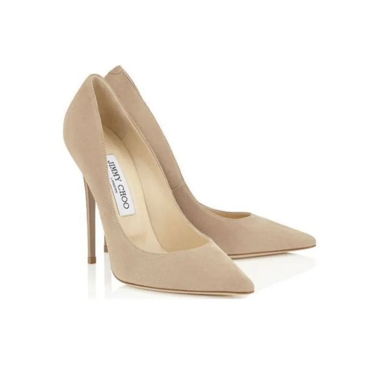 Jimmy Choo Slim Heel High Heels 12cm Women's Nude-2