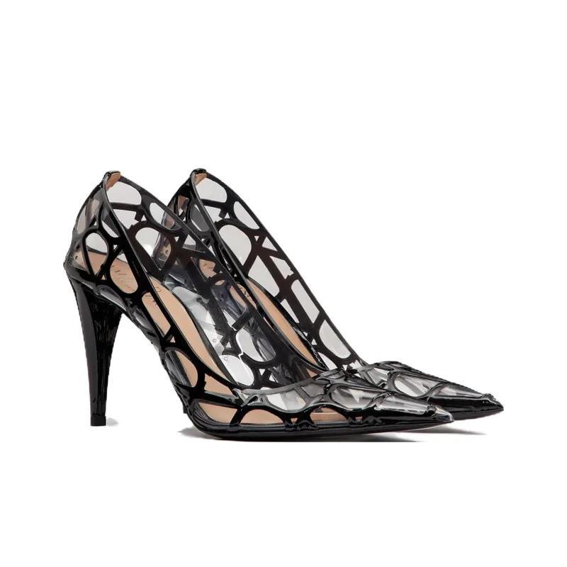 Valentino VLogo Pointed Toe Pumps-2