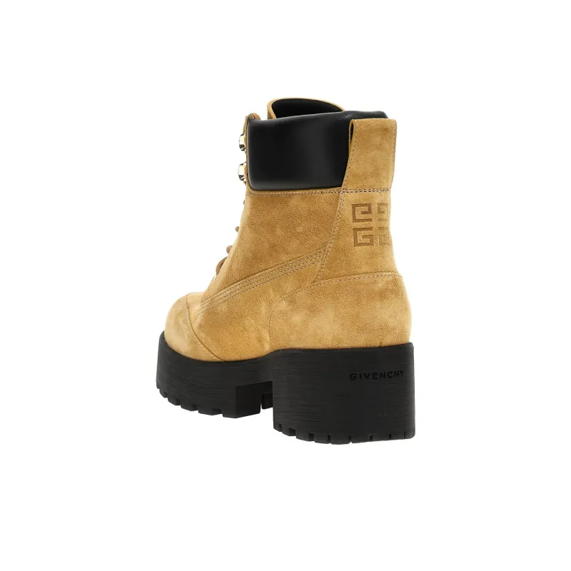 GIVENCHY Ankle Boots 5.5cm Women's Brown-3