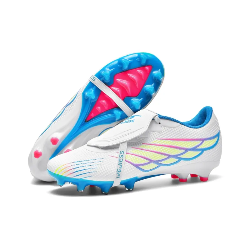 WEJIESS Soft Ground Firm Ground Anti-Slip Wear-Resistant Soccer Shoes Unisex-2