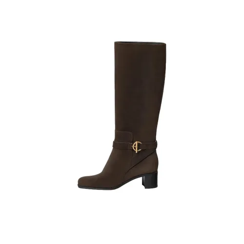 HERMES Justine Ankle Boots 5cm Women's Brown