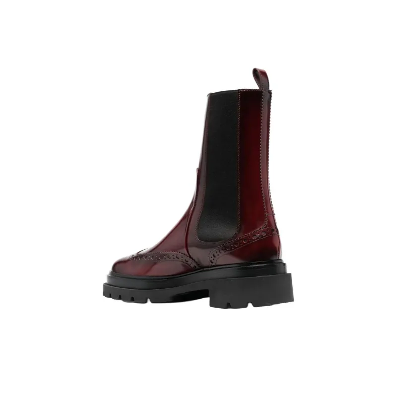Santoni Oxford panel Boots Women's-3