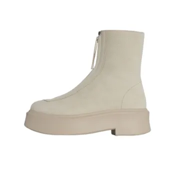 THE ROW Front-Zipped Ankle Boots Women's