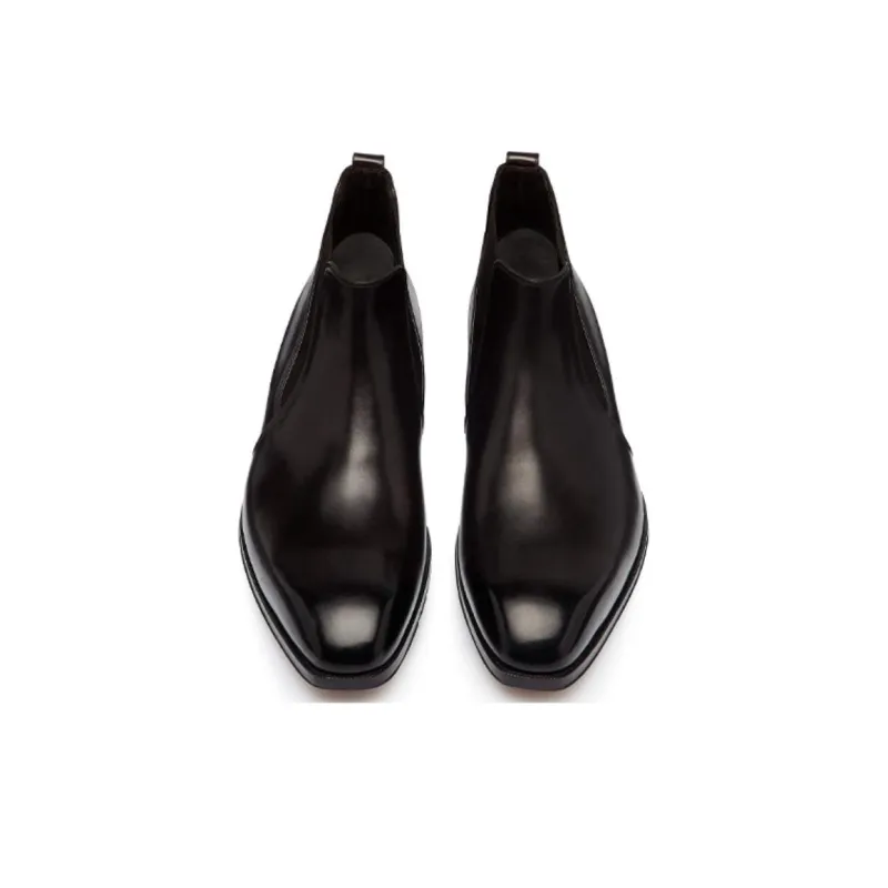 TOM FORD Ankle-Length Chelsea Boots Low Heel Men's Black-1