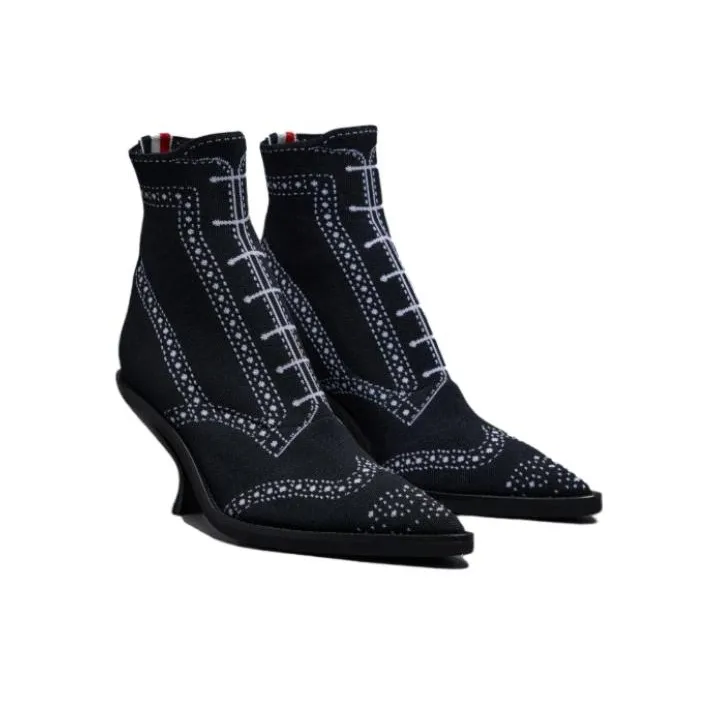 THOM BROWNE· Ankle Boots 4cm Women's Black-3