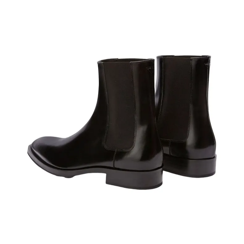 JIL SANDER Short Chelsea Boots Men's Black-4