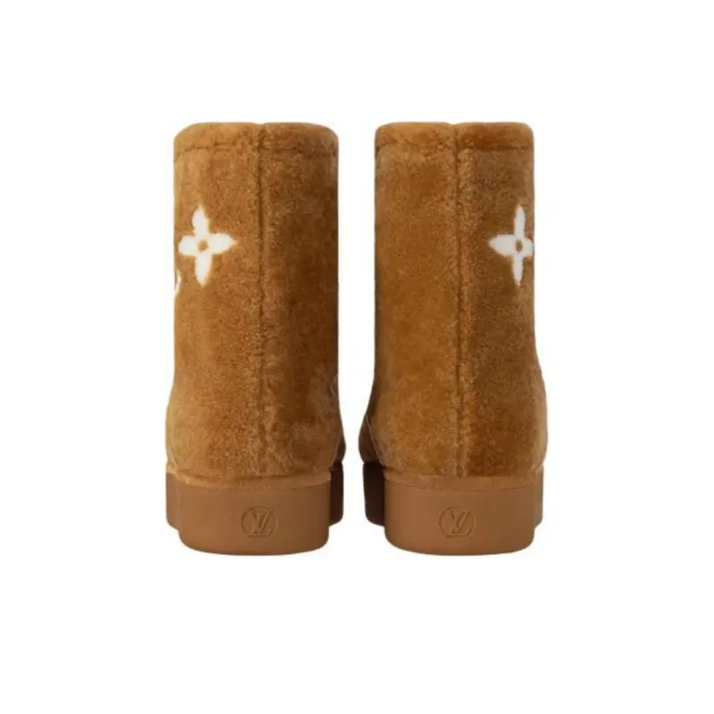 LOUIS VUITTON SKI Skiing Series Aspen Ankle Boots Women's Brown-3