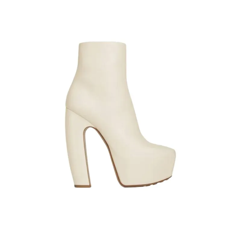 Bottega Veneta Mostra Ankle Boots 6cm Women's White-1