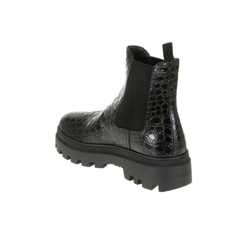 Car Shoe Short Chelsea Boots Women's Black-3