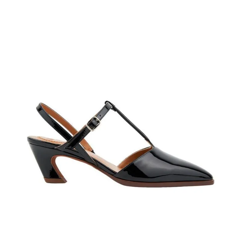 Chloe Chunky Heel High Heels 5cm Women's Black-1