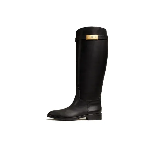 TORY BURCH T-Hardware Knee-high Boots Women's Black
