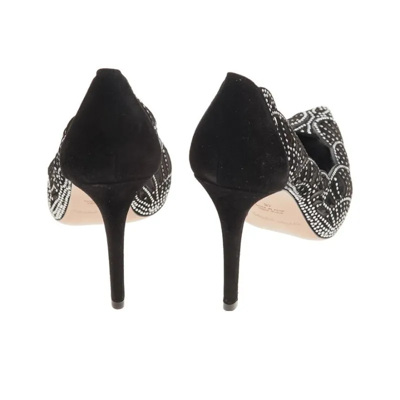 EMPORIO ARMANI Slim Heel High Heels Women's Black-3