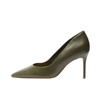 Schutz Lou Lo Slim Heel High Heels 8.4cm Women's Dark Green