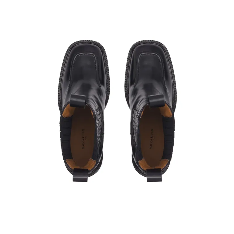 Maison Kitsuné 90mm Chelsea Leather Boots-4