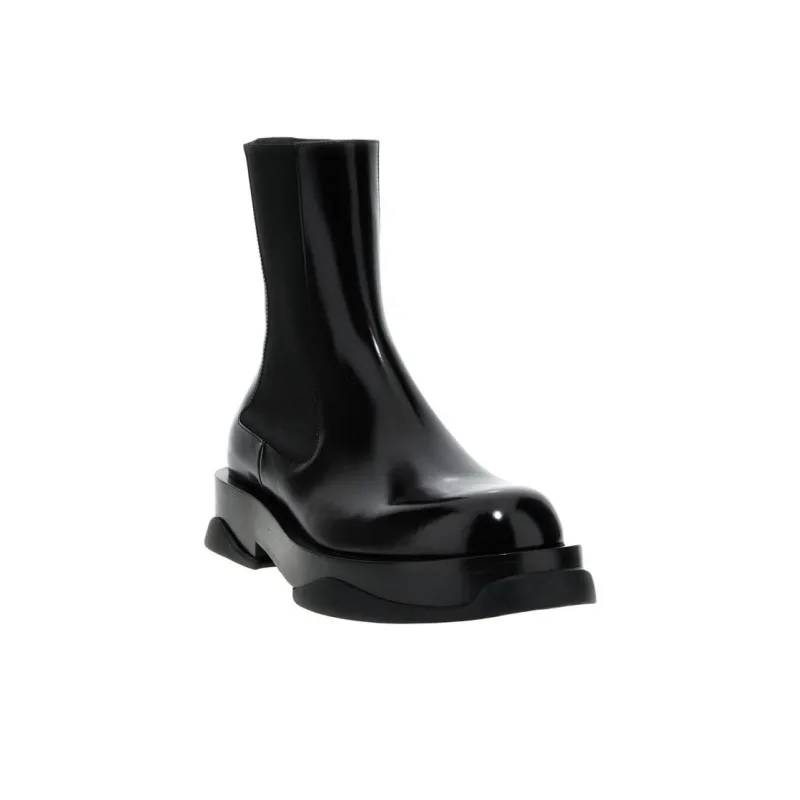JIL SANDER Chunky Leather Chelsea Boots-2