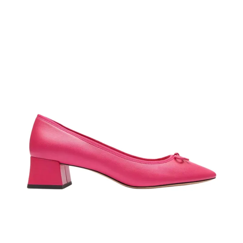 COACH Ava Chunky Heel High Heels 3.8cm Women's Pink-1