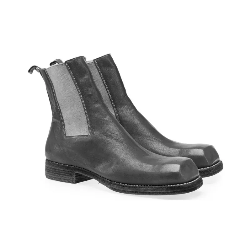 GUIDI Chelsea Boots Unisex Gray-2